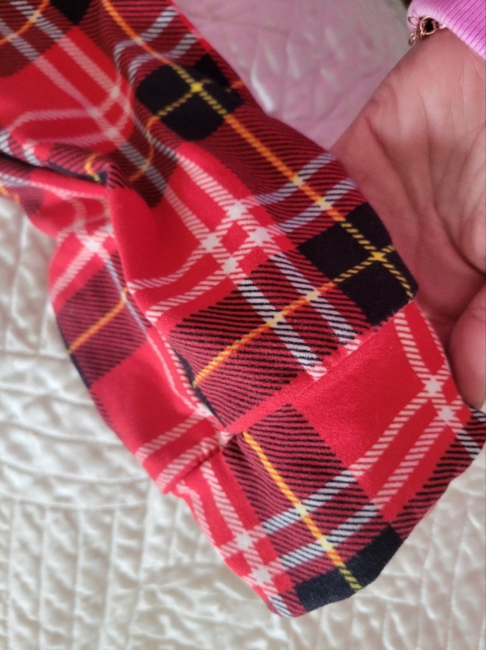 Shosho Red Plaid Hooded Pajama Onesie Size M Lounge Sleepwear - Picture 7 of 7